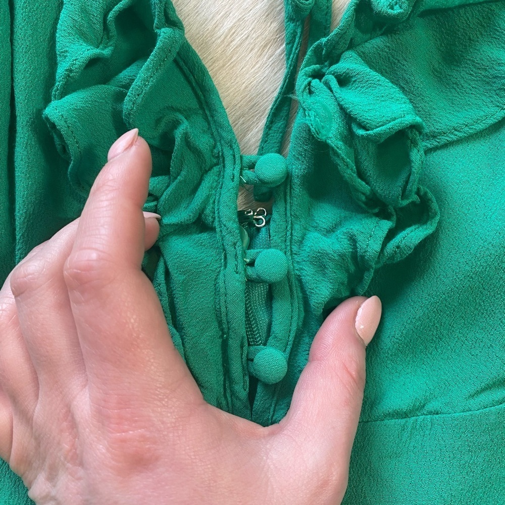 Lulus Carmela Green Ruffled Mini Dress - Picture 6 of 8